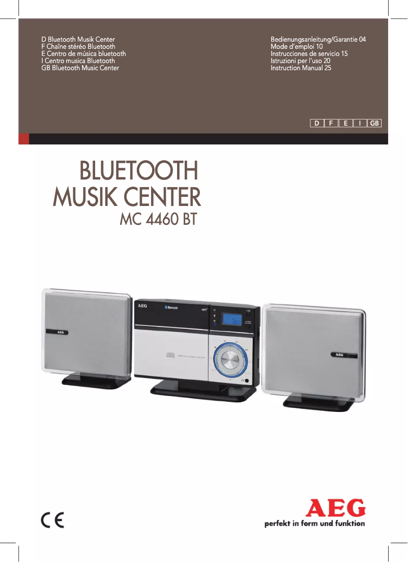 Image de la première page du manuel de l'appareil MC 4460 BT