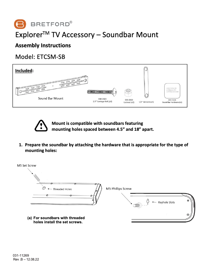 Image de la première page du manuel de l'appareil Explorer ETCSM-SB