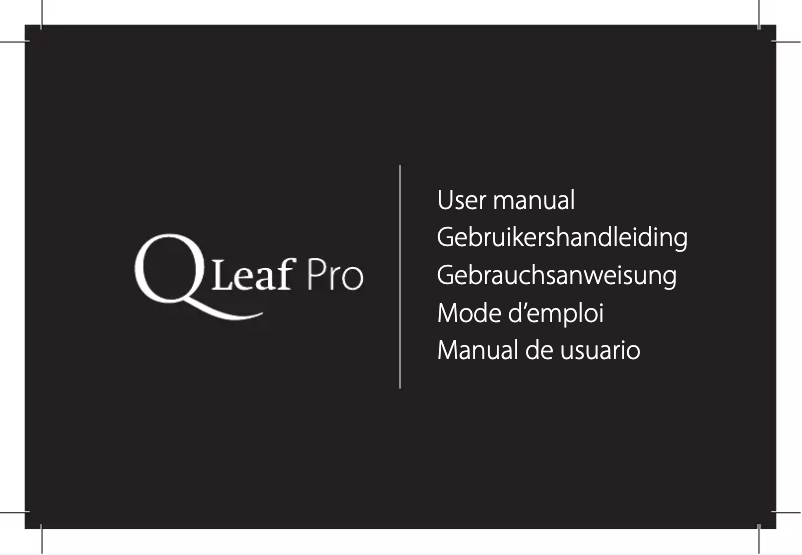 Page 1 de la notice Manuel utilisateur ExSilent Qleaf Pro