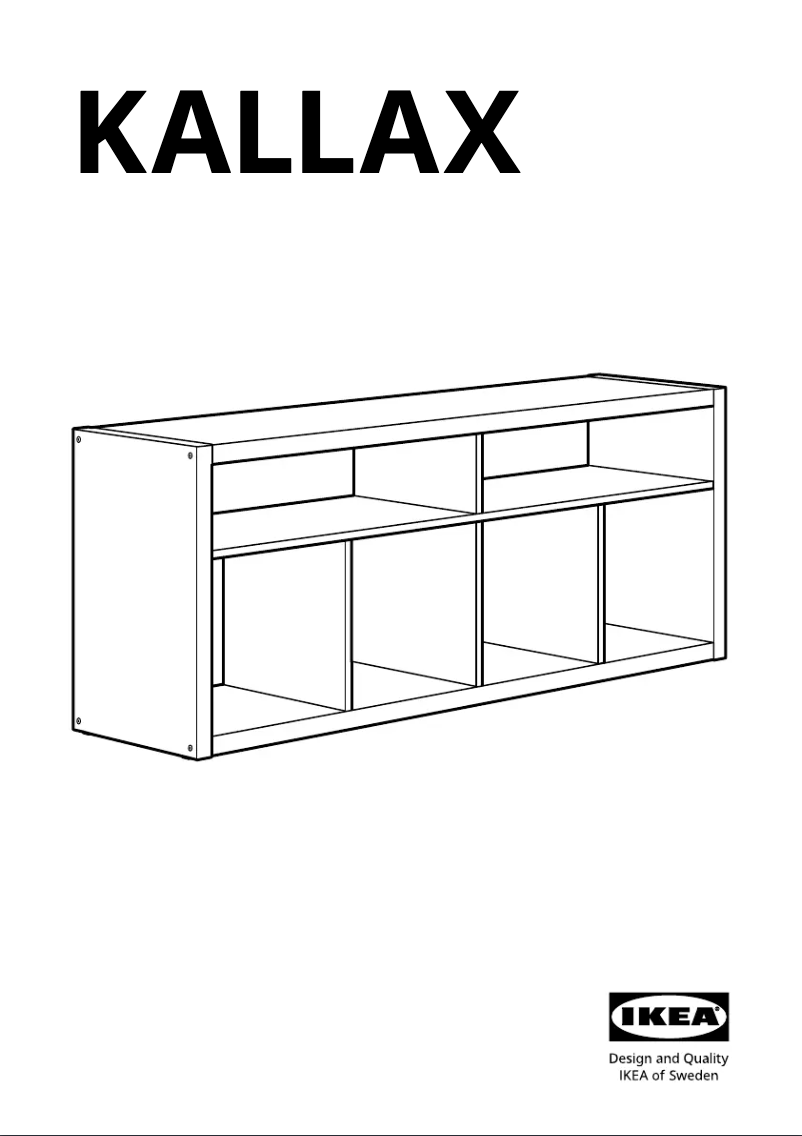 Page 1 de la notice Manuel utilisateur Ikea KALLAX 905.748.81