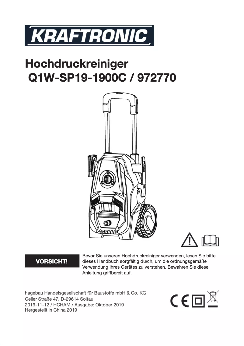 Page n°1 - Manuel utilisateur Kraftronic KT-HDR 130