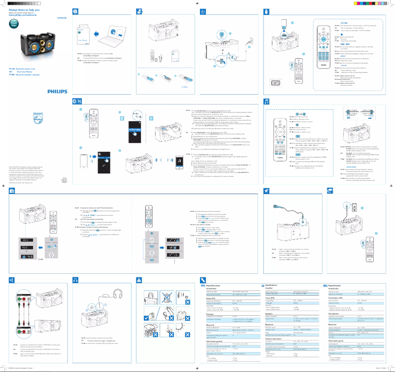 Image de la première page du manuel de l'appareil NTRX100