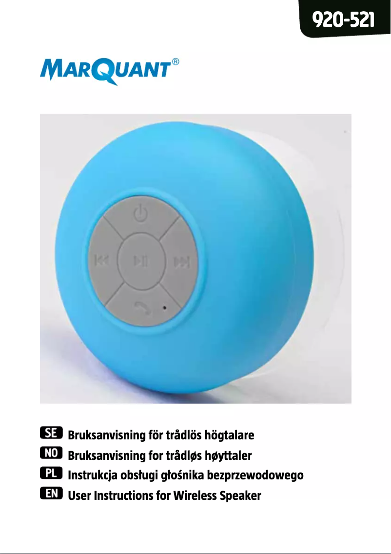 Page 1 de la notice Manuel utilisateur Marquant 920-521