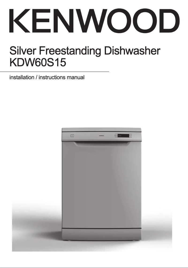Page 1 de la notice Manuel utilisateur Kenwood KDW60S15