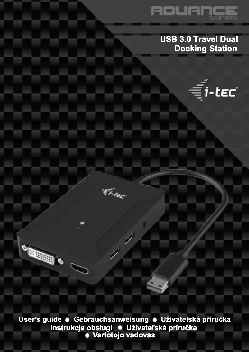 Página 1 del manual Manual de usuario i-TEC U3TRAVELDOCK2