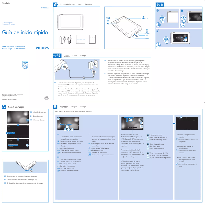 Page 1 de la notice Manuel utilisateur Philips PI3900B2