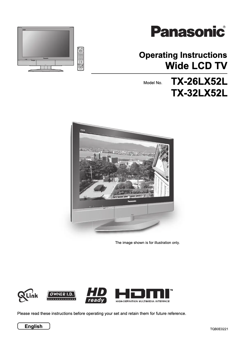 Page 1 de la notice Manuel utilisateur Panasonic Viera TX-32LX52L