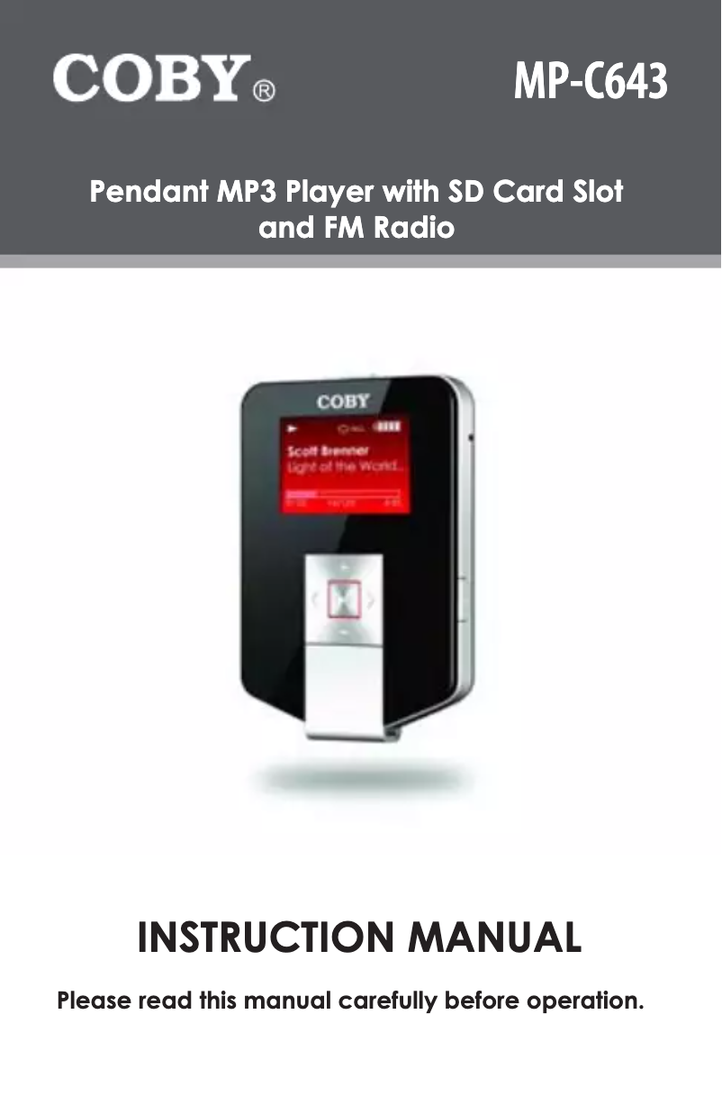 Imagen de la primera página del manual del dispositivo MP-C643