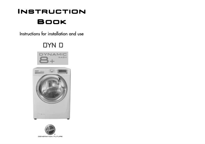 Page 1 de la notice Manuel utilisateur Hoover DYN 8164D