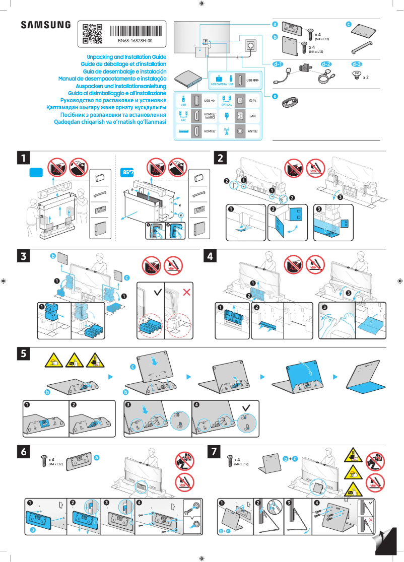 Page 1 de la notice Manuel utilisateur Samsung QE75QN700CU