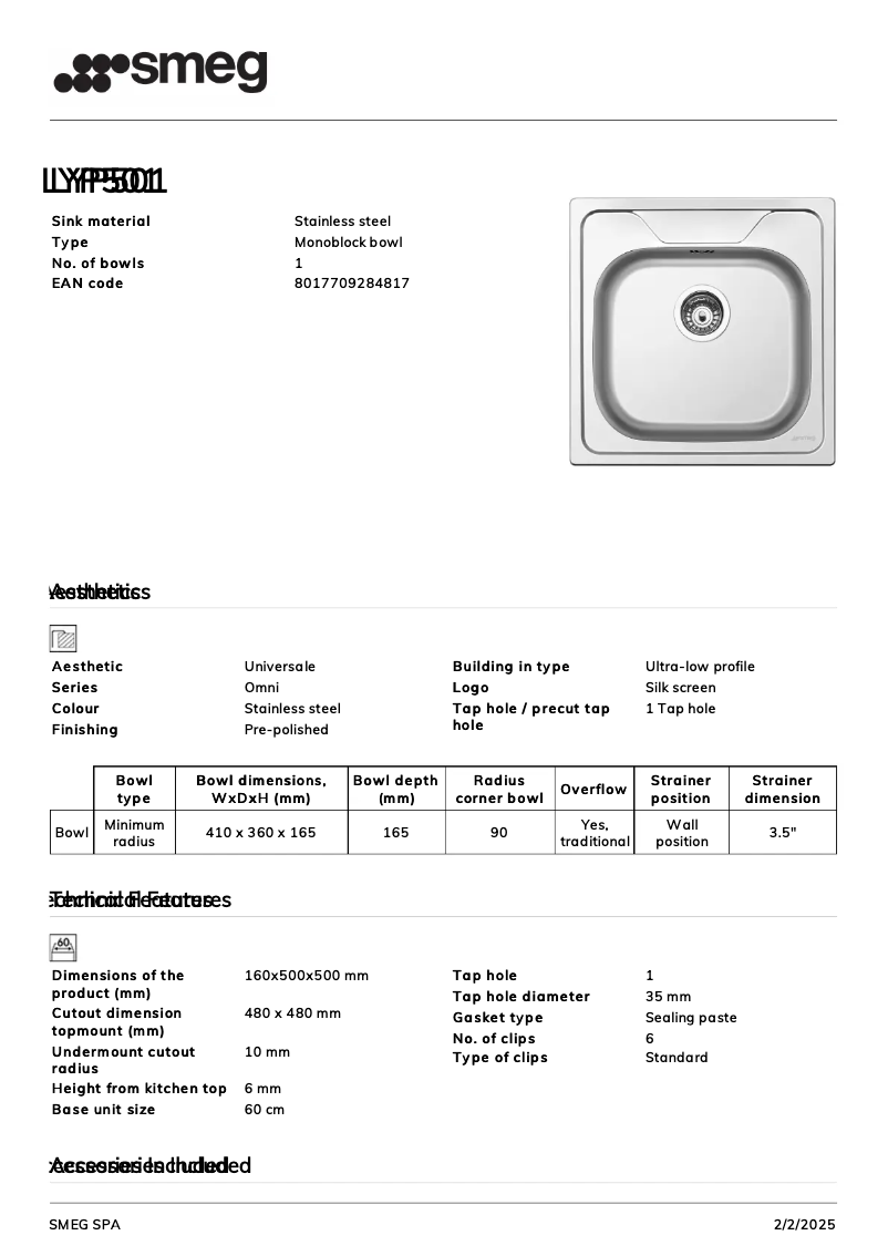 Image de la première page du manuel de l'appareil LYP501
