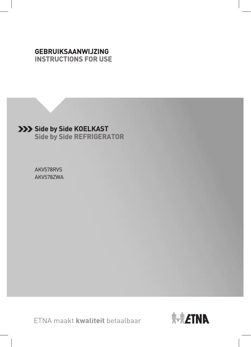 Image de la première page du manuel de l'appareil MKV581RVS