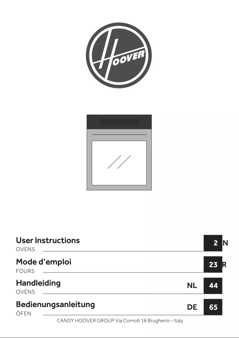 Página 1 del manual Manual de usuario Hoover HOC5S0978INPWF