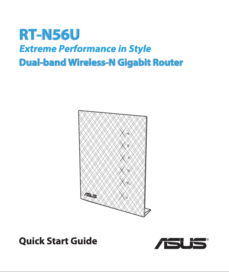 Image de la première page du manuel de l'appareil RT-N56U