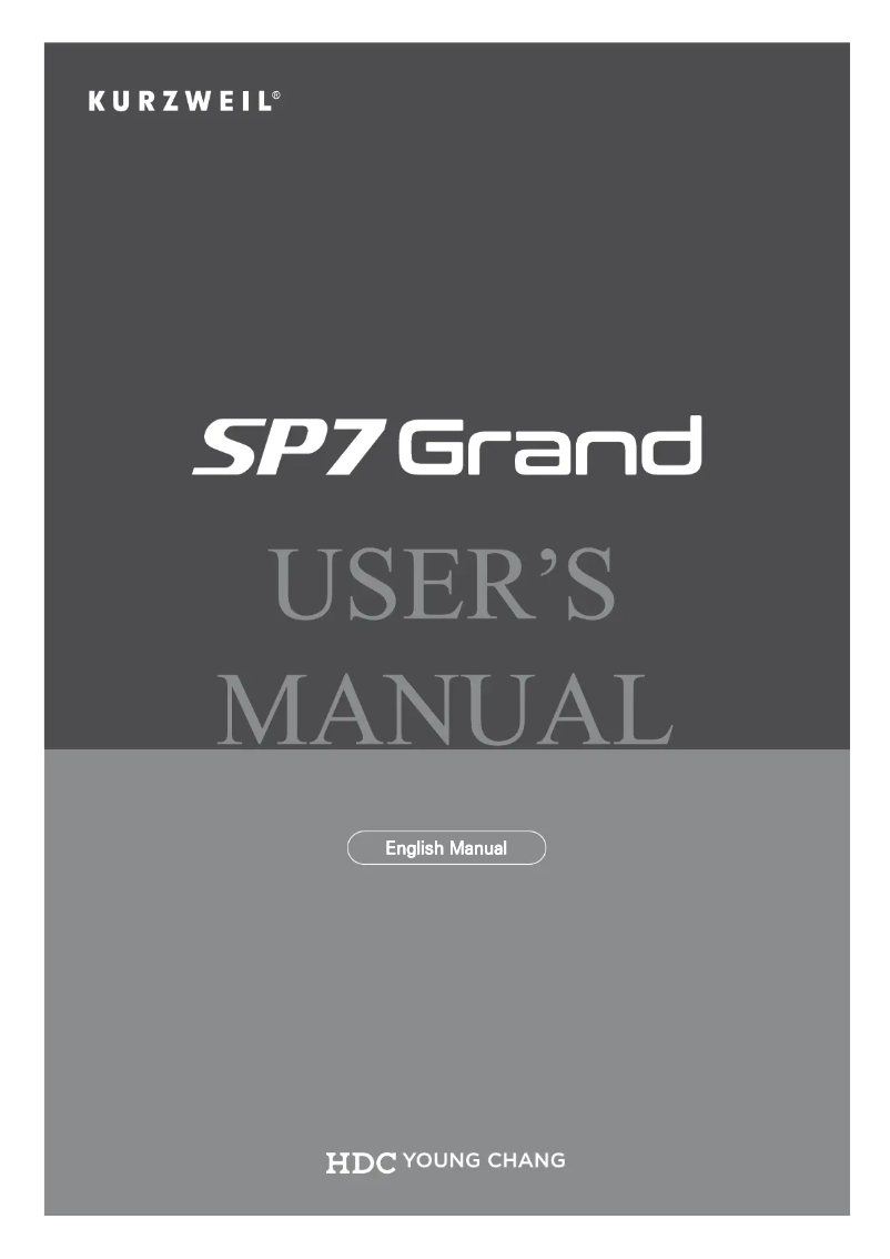 Image de la première page du manuel de l'appareil SP7 Grand