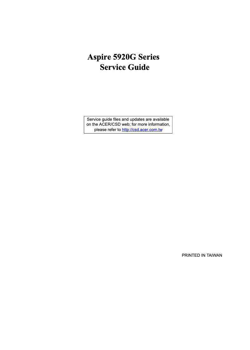 Page n°1 - Manuel utilisateur Acer 12KB-FV1