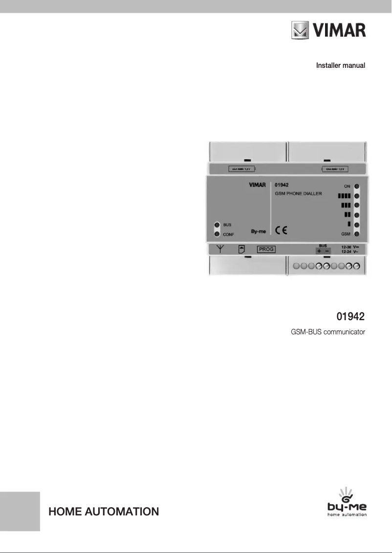 Página 1 del manual Manual de usuario Vimar R01942