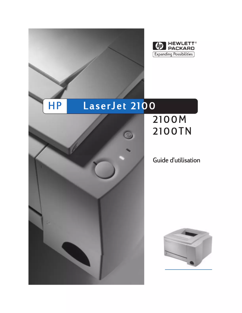 Page n°1 - Manuel utilisateur HP LaserJet 2100