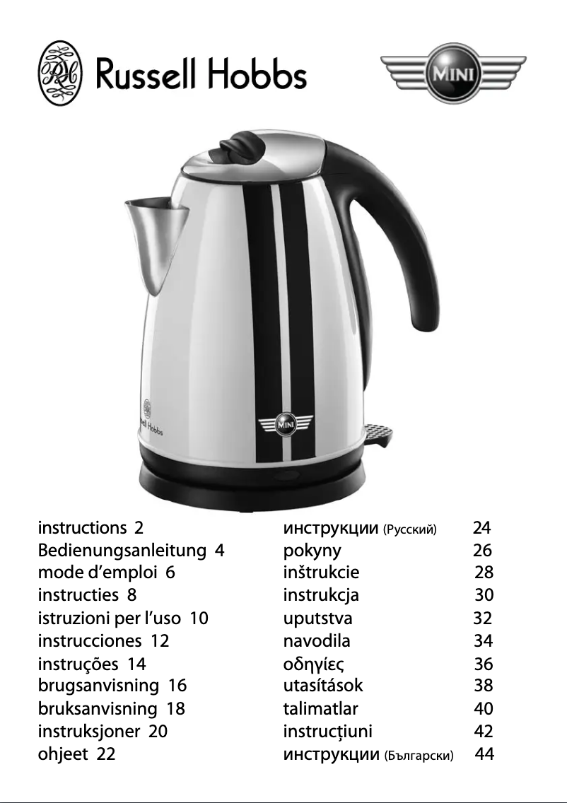 Page n°1 - Manuel utilisateur Russell Hobbs 18515-56 Mini Classic