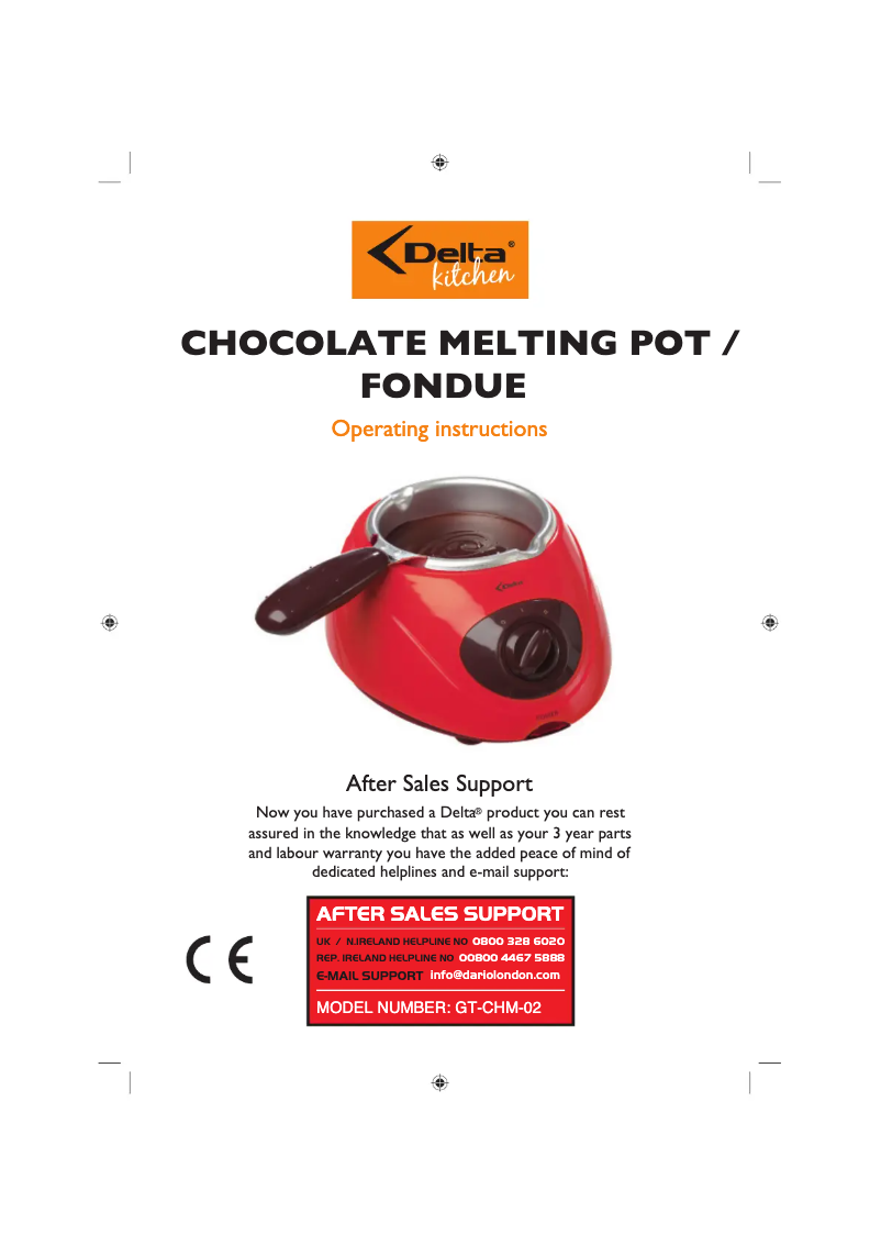 Image de la première page du manuel de l'appareil GT-CHM-01