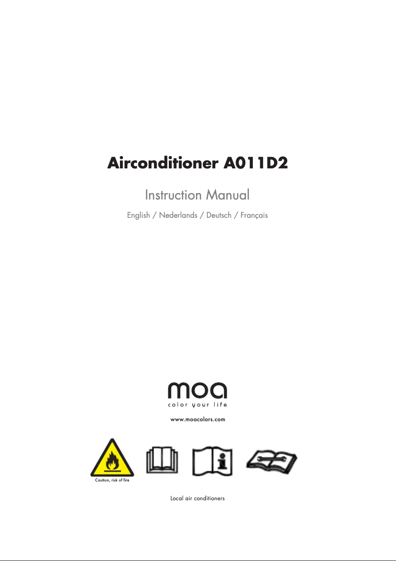 Page n°1 - Manuel utilisateur Moa A011D2G