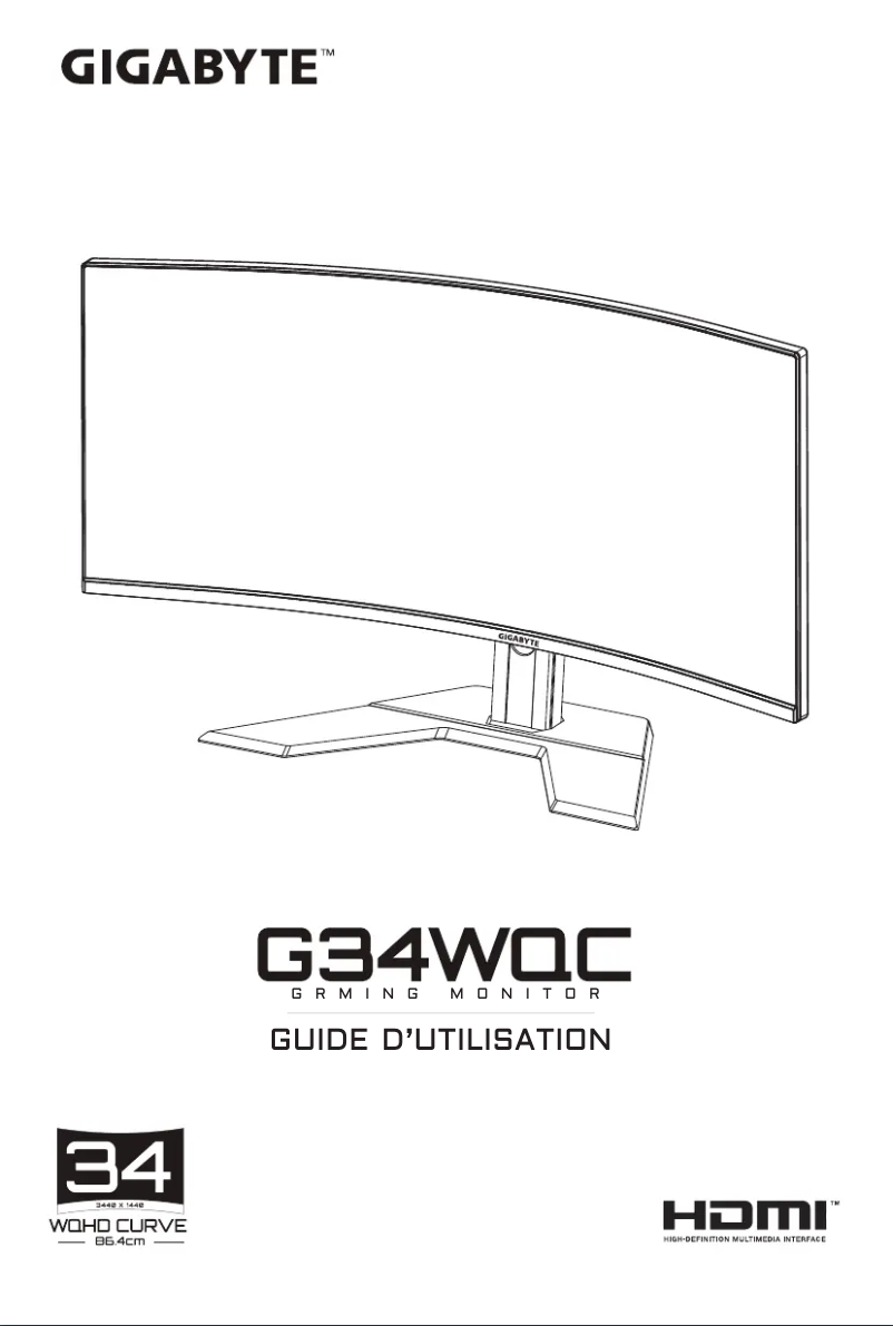 Image de la première page du manuel de l'appareil G34WQC