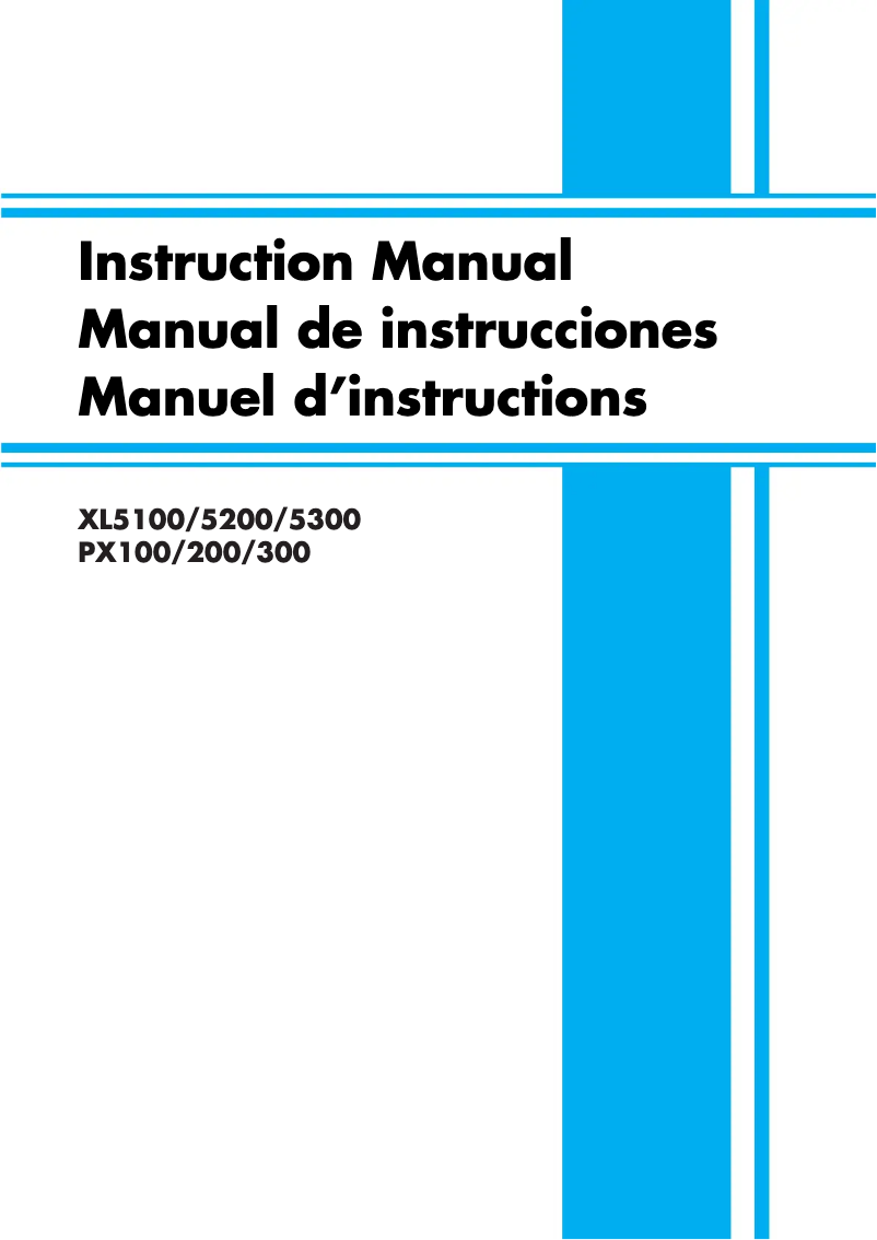 Page 1 de la notice Manuel utilisateur Brother XL5100