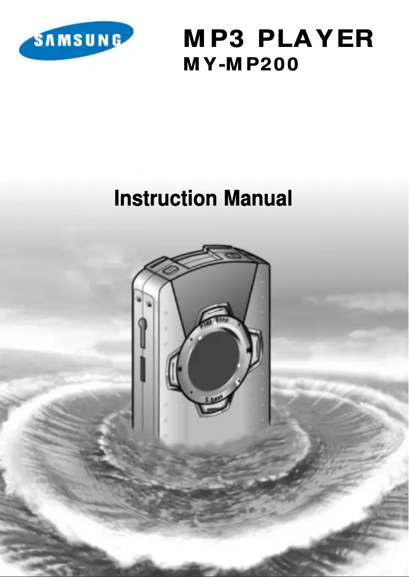 Page n°1 - Manuel utilisateur Samsung MY-MP200