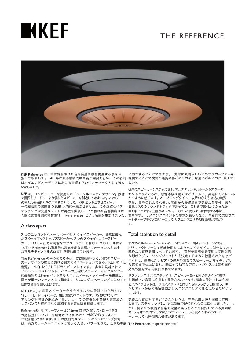 Imagen de la primera página del manual del dispositivo REFERENCE 8b