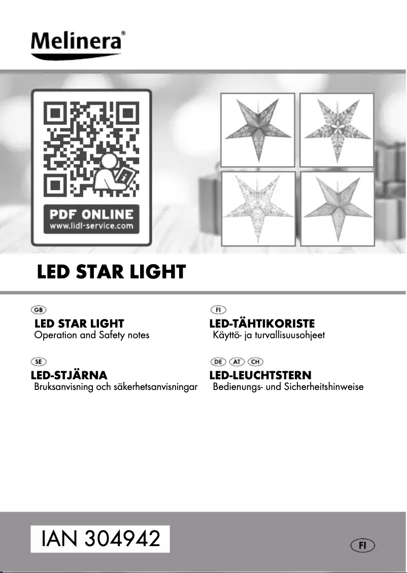 Page 1 de la notice Manuel utilisateur Melinera HG04163