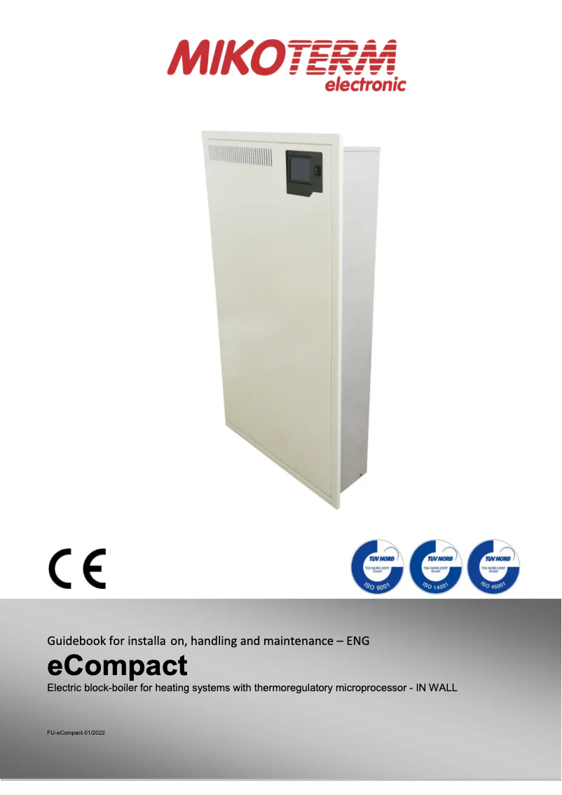 Image de la première page du manuel de l'appareil eCompact Plus