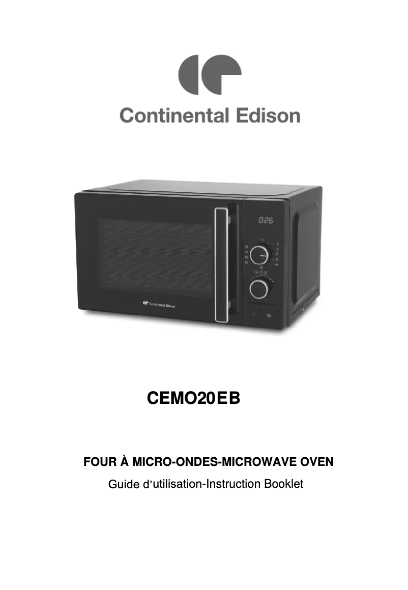 Imagen de la primera página del manual del dispositivo CEMO20EB