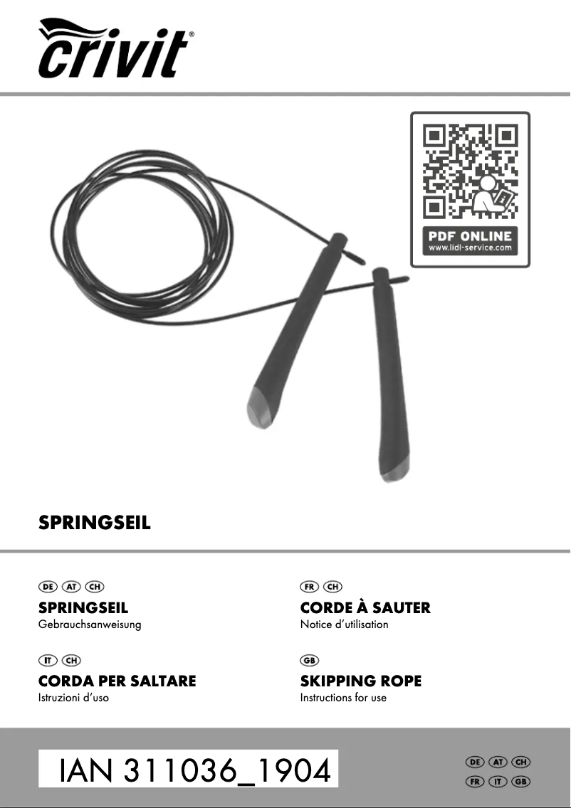 Page n°1 - Manuel utilisateur Crivit IAN 311036