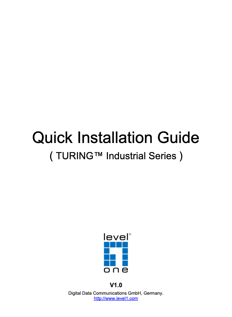 Image de la première page du manuel de l'appareil IGU-1271