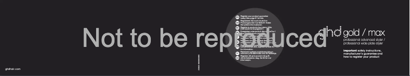 Página 1 del manual Manual de usuario GHD Max