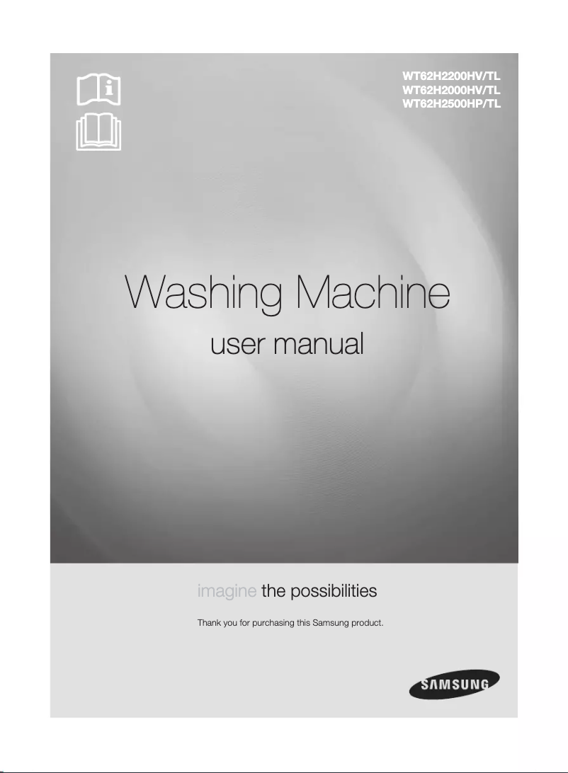 Page 1 de la notice Manuel utilisateur Samsung WT62H2210HV