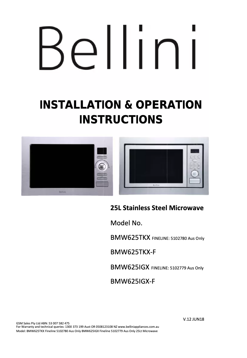 Imagen de la primera página del manual del dispositivo BMW625TKX