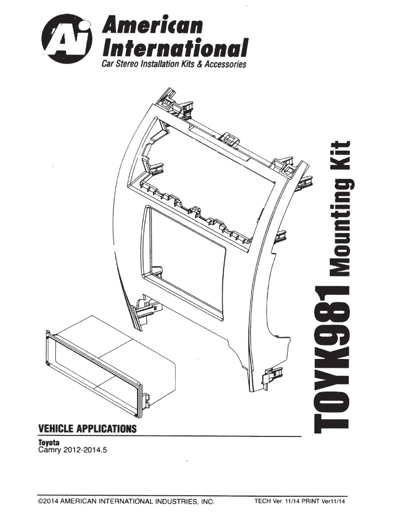 Page n°1 - Manuel utilisateur American International TOYK981