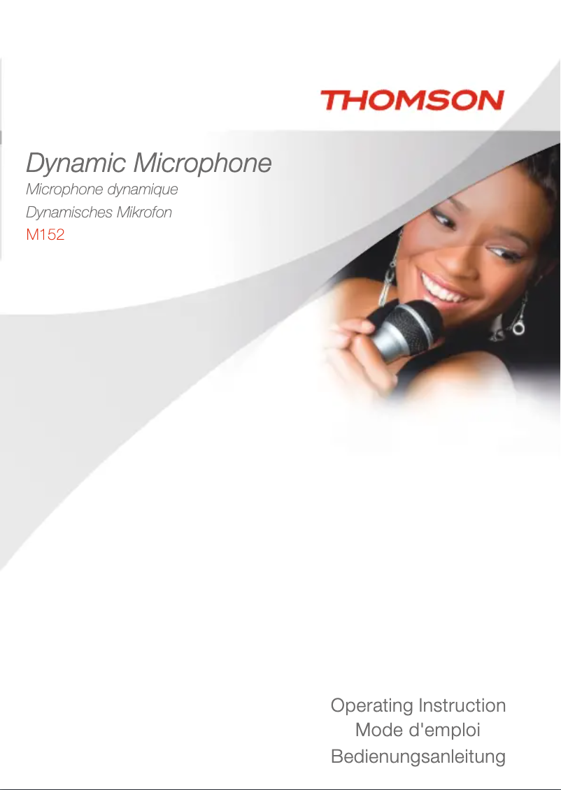 Page 1 de la notice Manuel utilisateur Thomson M152