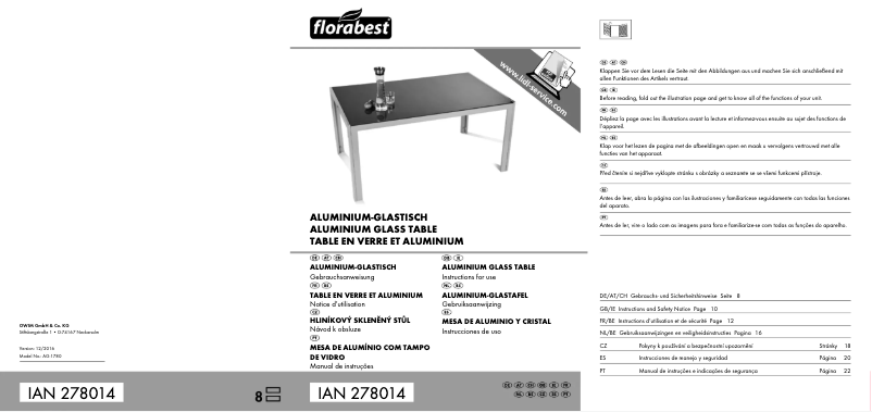 Image de la première page du manuel de l'appareil IAN 278014