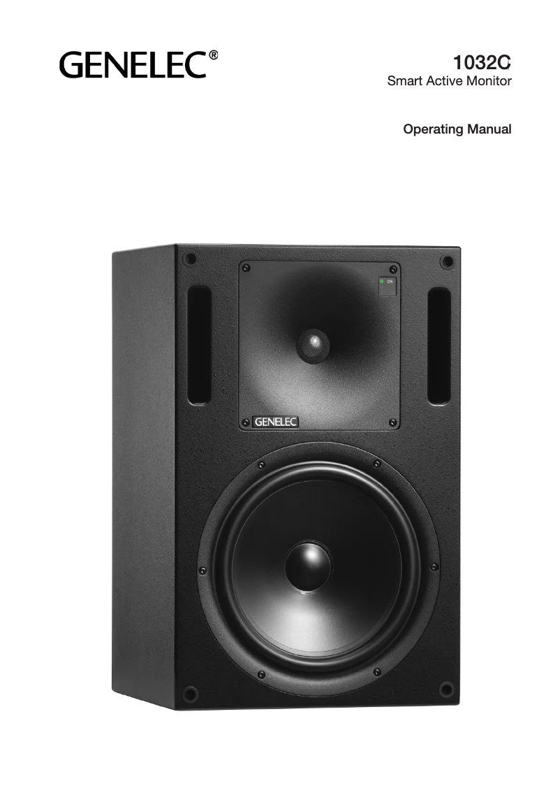 Page n°1 - Manuel utilisateur Genelec 1032C