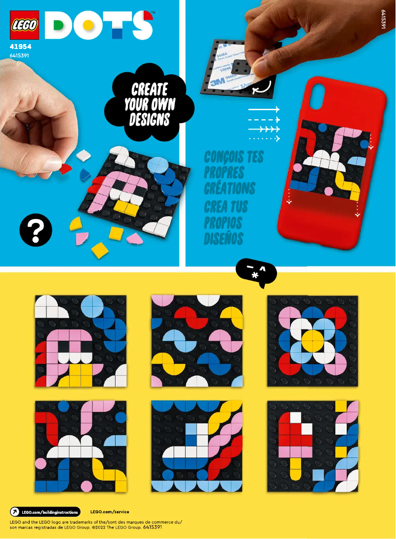 Page 1 of the manual User Manual Lego Dots 41954