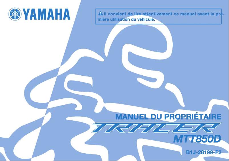 Image de la première page du manuel de l'appareil TRACER 9 GT (2020)