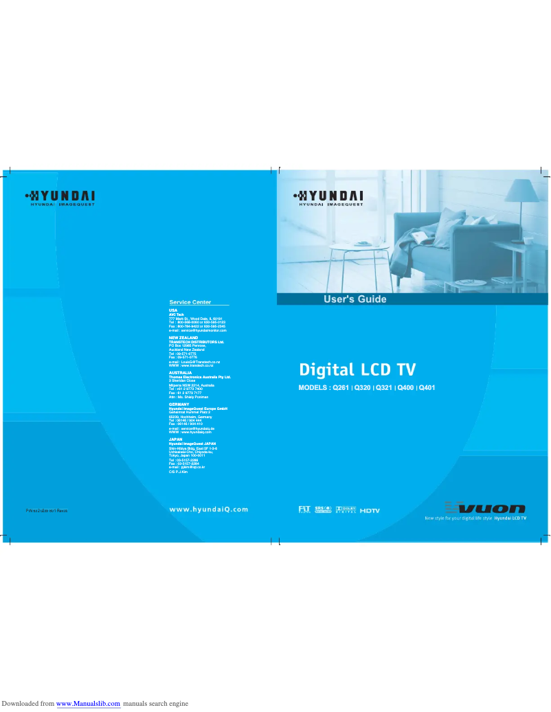 Image de la première page du manuel de l'appareil Q321