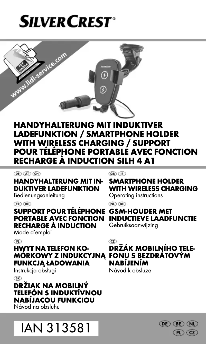 Page n°1 - Manuel utilisateur SilverCrest SILH 4 A1