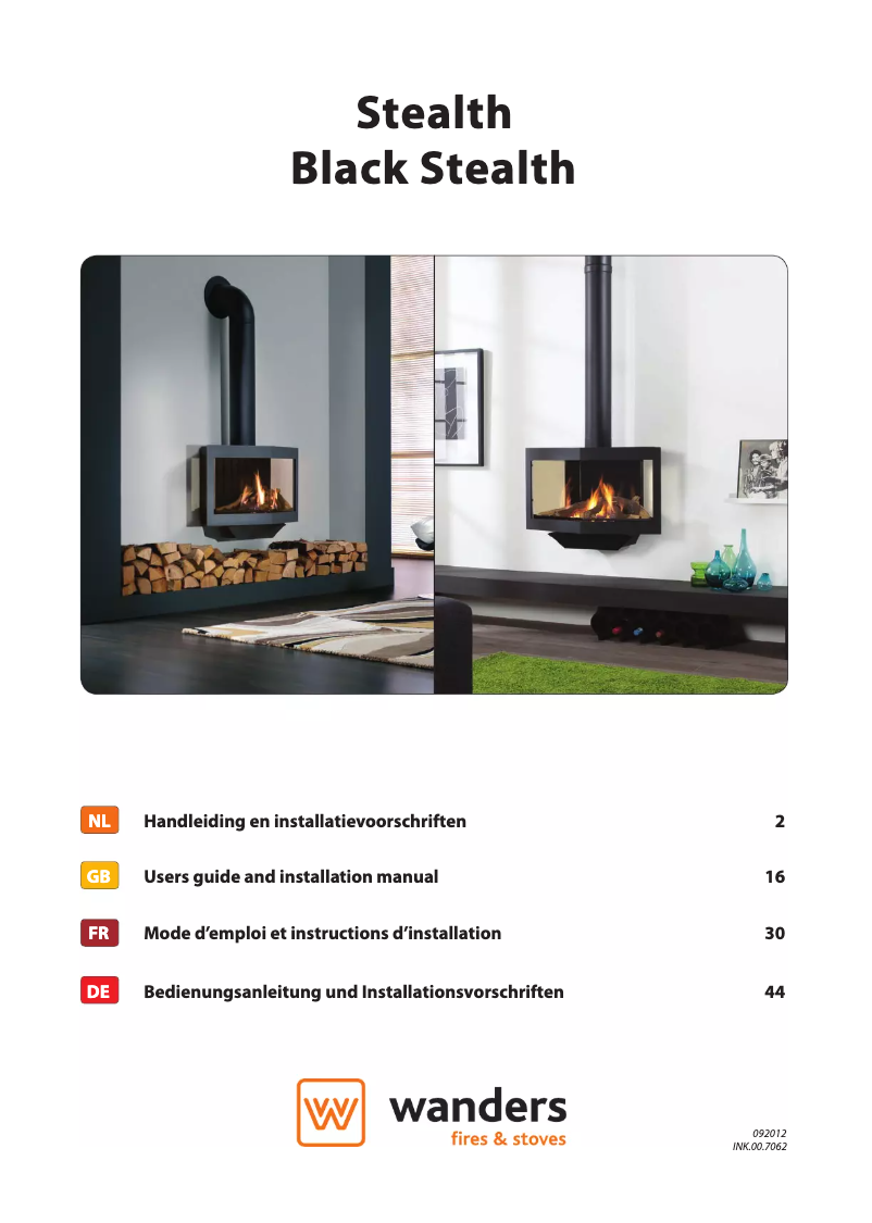 Page 1 of the manual User Manual Wanders Black Stealth