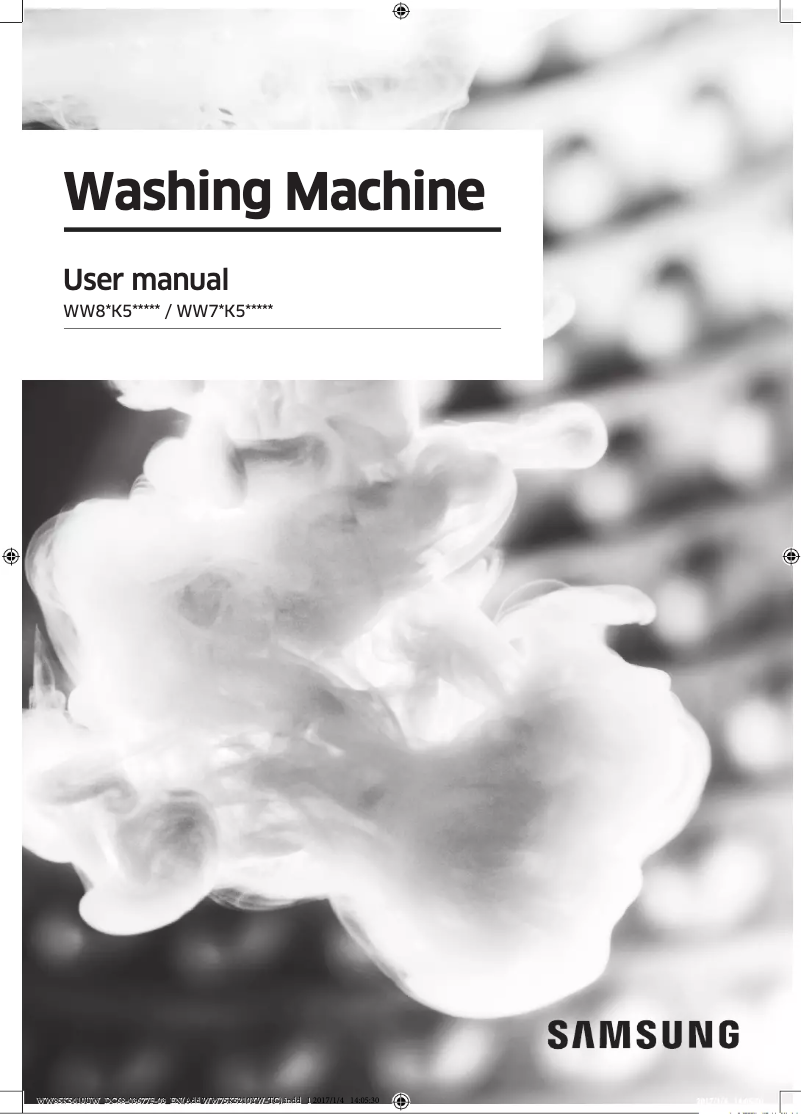 Page n°1 - Manuel utilisateur Samsung WW85K5410UW