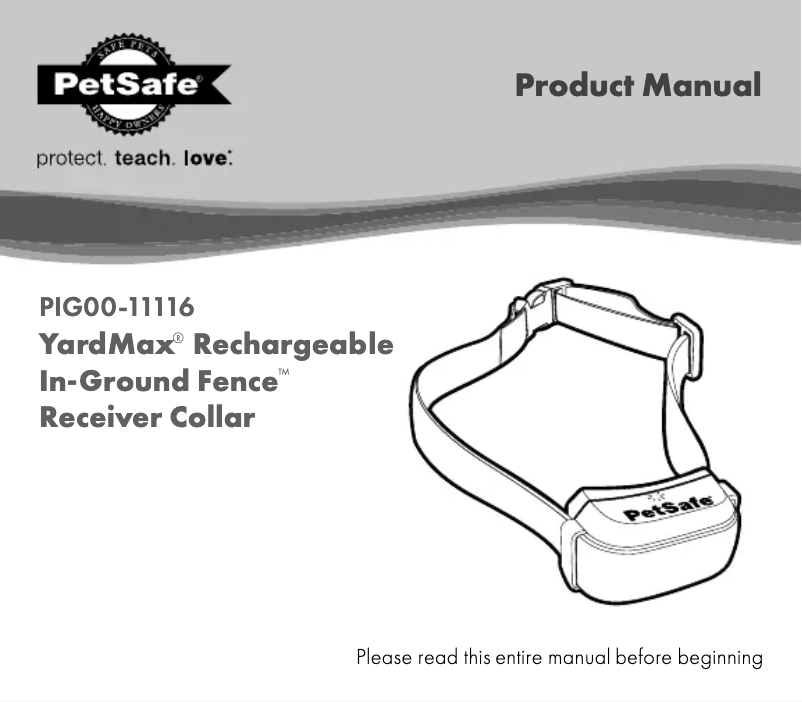 Página 1 del manual Manual de usuario PetSafe YardMax PIG00-11116