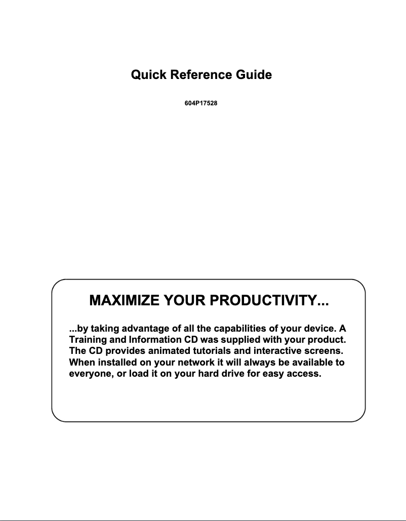 Page n°1 - Manuel utilisateur Xerox WorkCentre M165