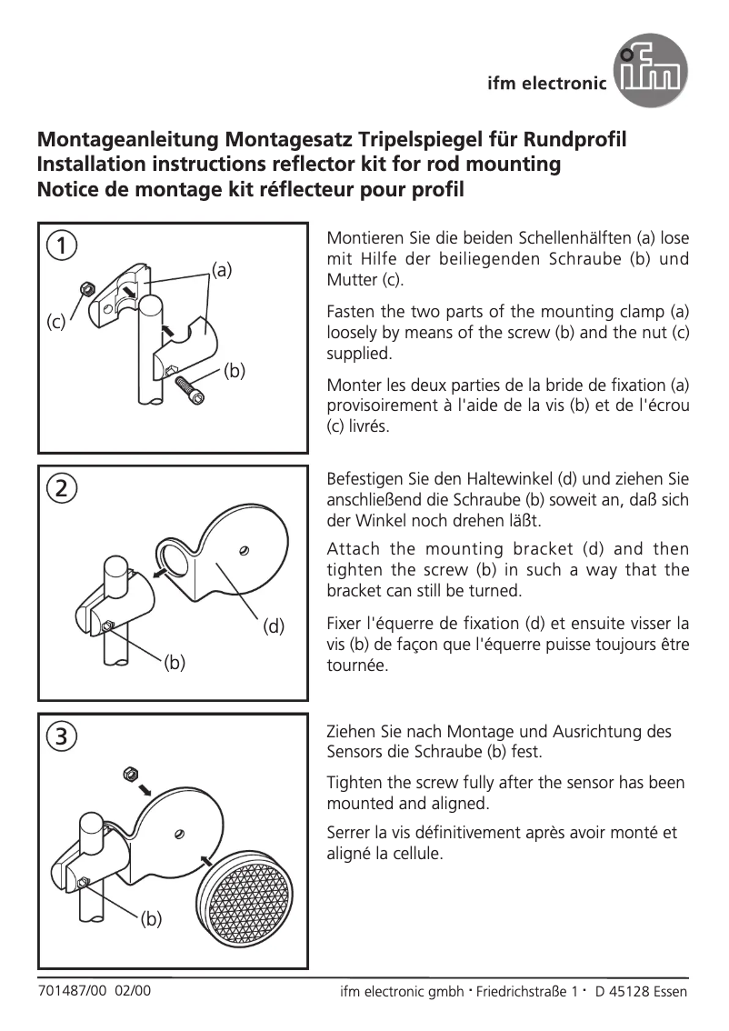 Page n°1 - Manuel utilisateur IFM E20916